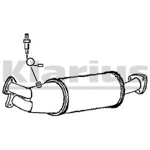 Средний глушитель выхлопных газов
