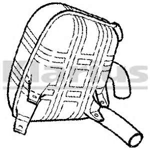 Глушитель выхлопных газов конечный