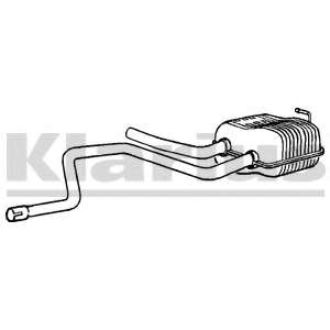 Глушитель выхлопных газов конечный