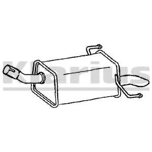 Глушитель выхлопных газов конечный