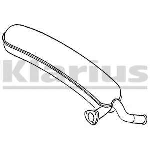 Глушитель выхлопных газов конечный