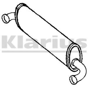 Средний глушитель выхлопных газов