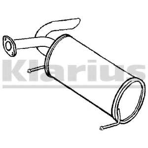 Глушитель выхлопных газов конечный