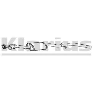 Средний глушитель выхлопных газов