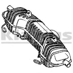 Глушитель выхлопных газов конечный