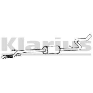 Средний глушитель выхлопных газов