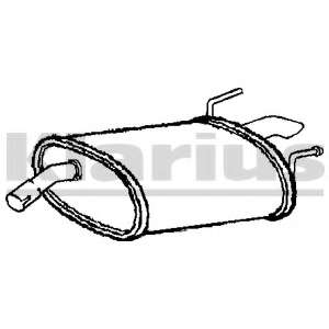 Глушитель выхлопных газов конечный