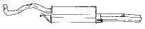 Глушитель выхлопных газов конечный