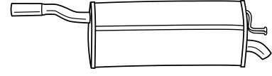 Глушитель выхлопных газов конечный