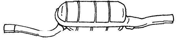 Глушитель выхлопных газов конечный