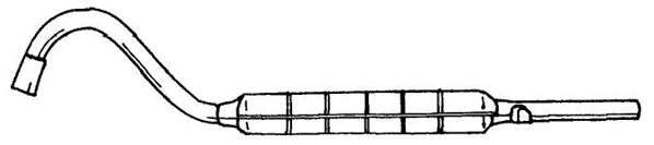 Глушитель выхлопных газов конечный