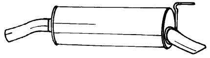 Глушитель выхлопных газов конечный