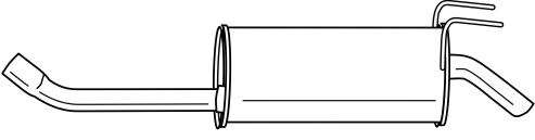 Глушитель выхлопных газов конечный