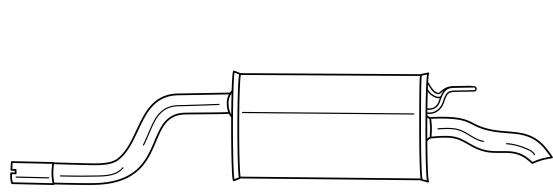 Глушитель выхлопных газов конечный