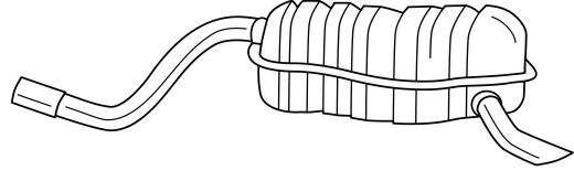 Глушитель выхлопных газов конечный