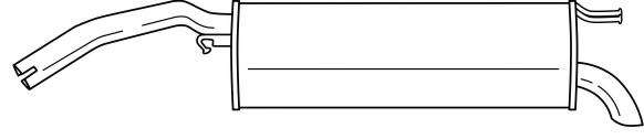Глушитель выхлопных газов конечный
