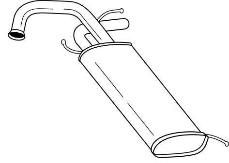 Глушитель выхлопных газов конечный