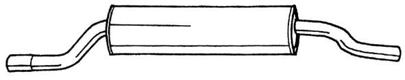 Глушитель выхлопных газов конечный