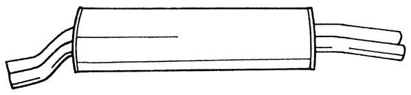 Глушитель выхлопных газов конечный