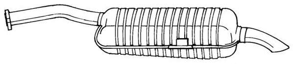 Глушитель выхлопных газов конечный