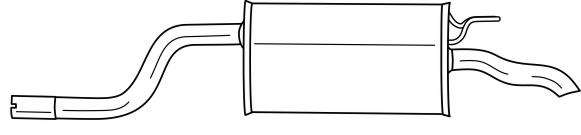 Глушитель выхлопных газов конечный