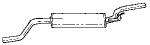 Глушитель выхлопных газов конечный
