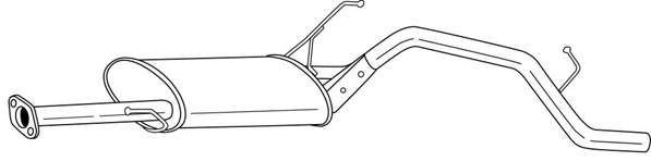 Глушитель выхлопных газов конечный