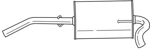 Глушитель выхлопных газов конечный