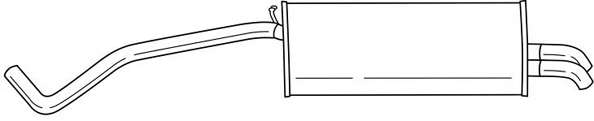 Глушитель выхлопных газов конечный