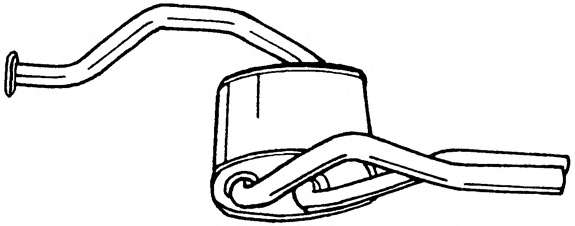 Глушитель выхлопных газов конечный