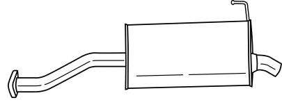 Глушитель выхлопных газов конечный