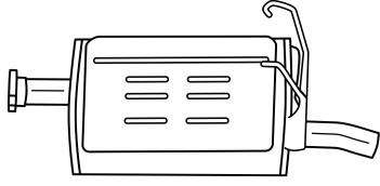 Глушитель выхлопных газов конечный