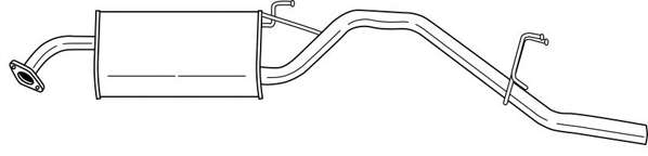 Глушитель выхлопных газов конечный