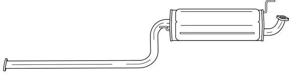 Глушитель выхлопных газов конечный