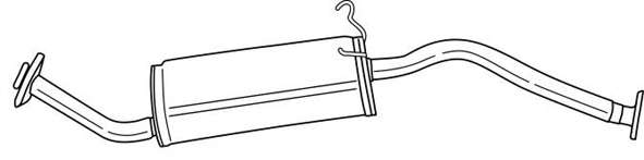 Глушитель выхлопных газов конечный