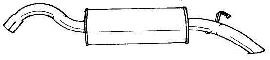 Глушитель выхлопных газов конечный