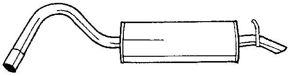 Глушитель выхлопных газов конечный