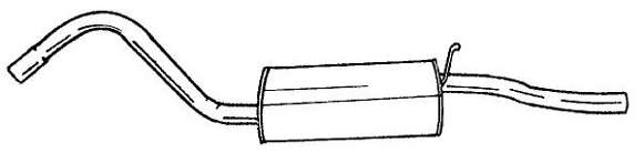 Глушитель выхлопных газов конечный