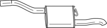 Глушитель выхлопных газов конечный