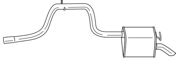Глушитель выхлопных газов конечный