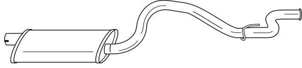 Глушитель выхлопных газов конечный