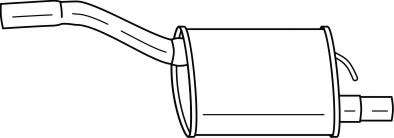 Глушитель выхлопных газов конечный