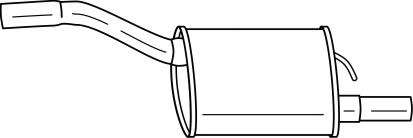 Глушитель выхлопных газов конечный