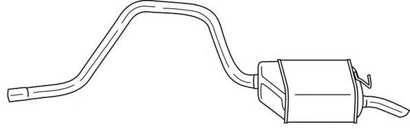 Глушитель выхлопных газов конечный