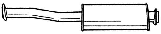 Средний глушитель выхлопных газов