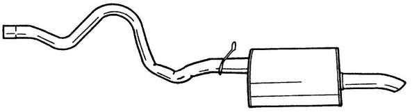 Глушитель выхлопных газов конечный