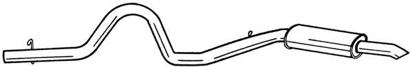 Глушитель выхлопных газов конечный
