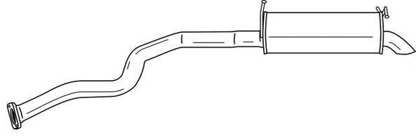 Глушитель выхлопных газов конечный