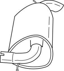 Глушитель выхлопных газов конечный