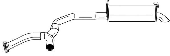 Глушитель выхлопных газов конечный